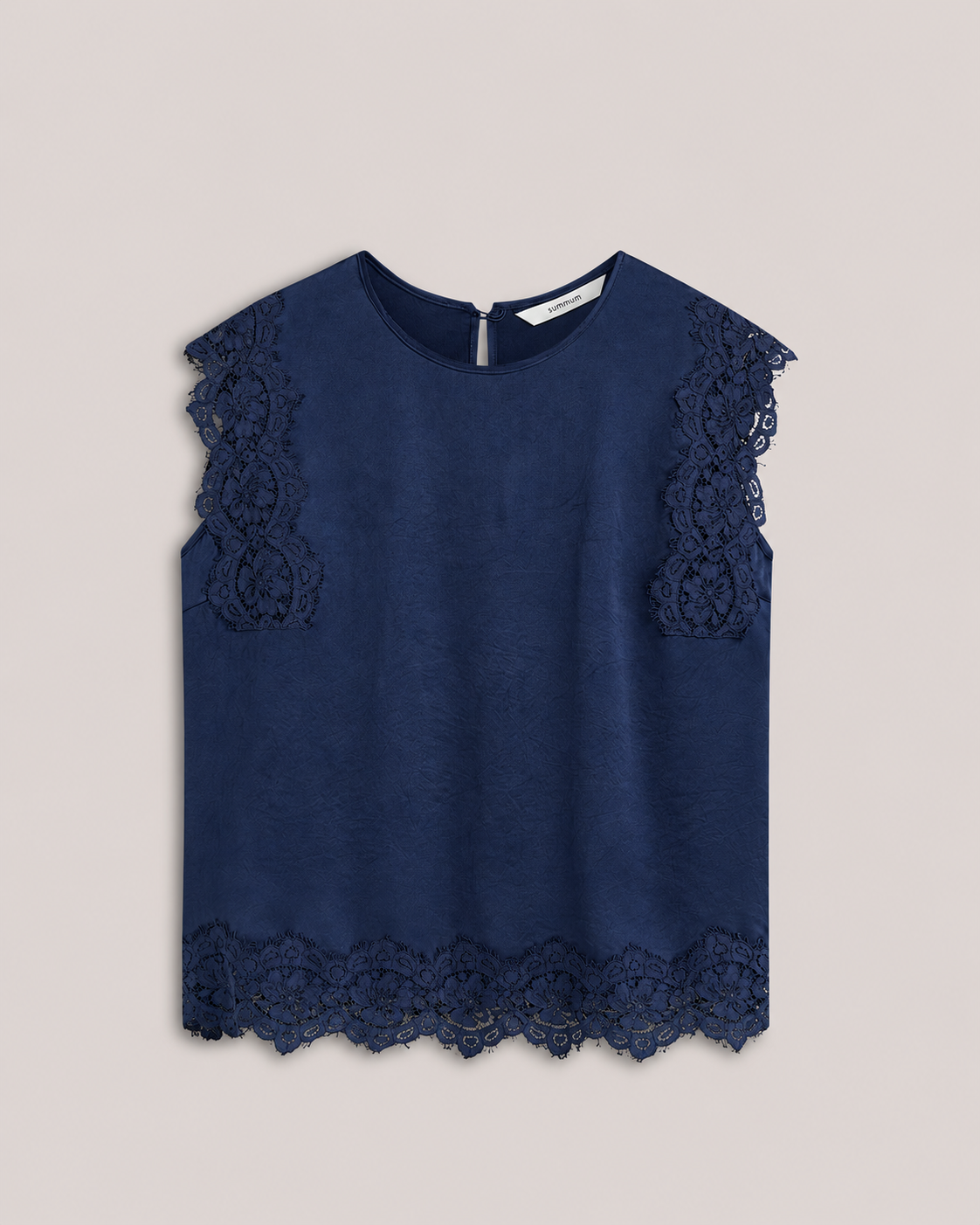 Summum Top Sleeveless Silky casual MIDNIGHT BLUE