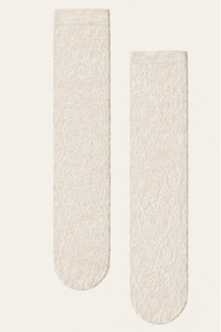 Chaussettes en coton motif losanges Wolford 001-45069-1168 Crème fouettée