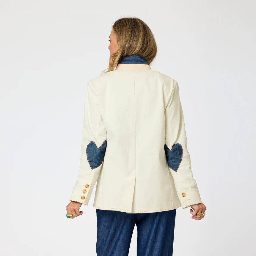 Kerri Rosenthal Summer Blazer Cream