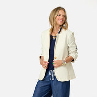 Kerri Rosenthal Summer Blazer Cream
