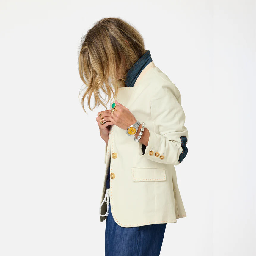 Kerri Rosenthal Summer Blazer Cream