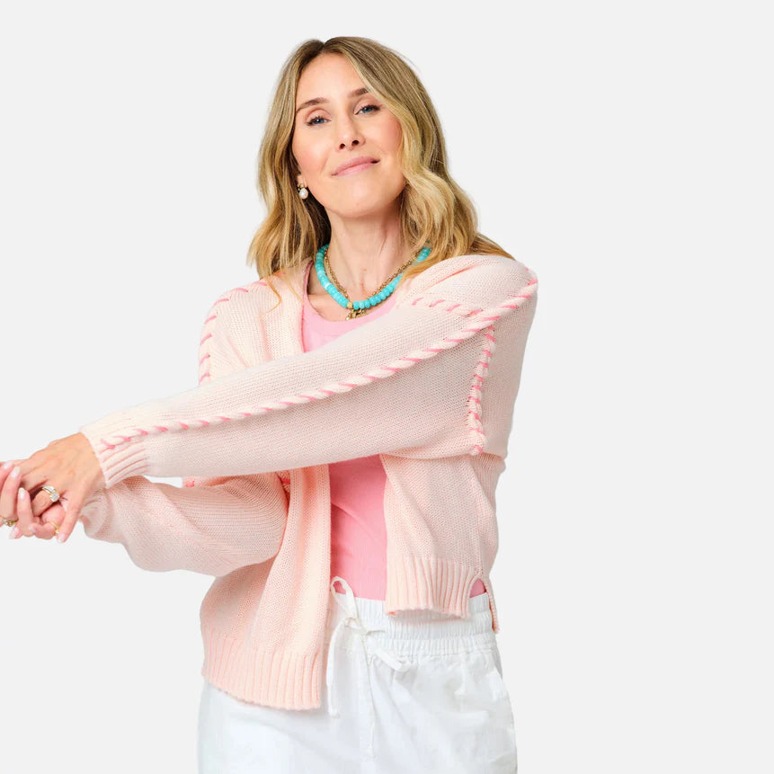 Cardigan Sienna Kerri Rosenthal Rose Sucre