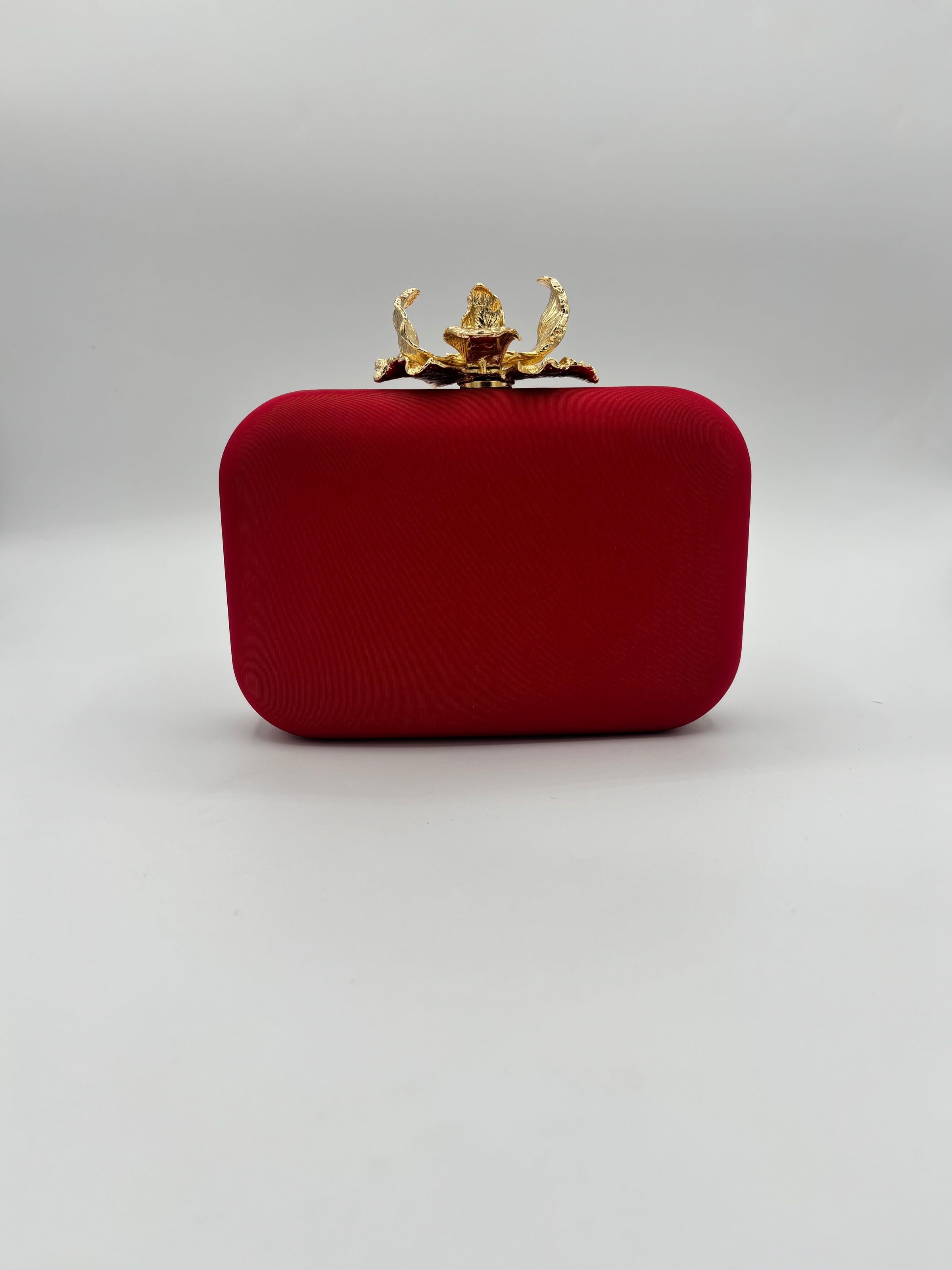 Tres Chic Tres Chic Flower Clutch Red