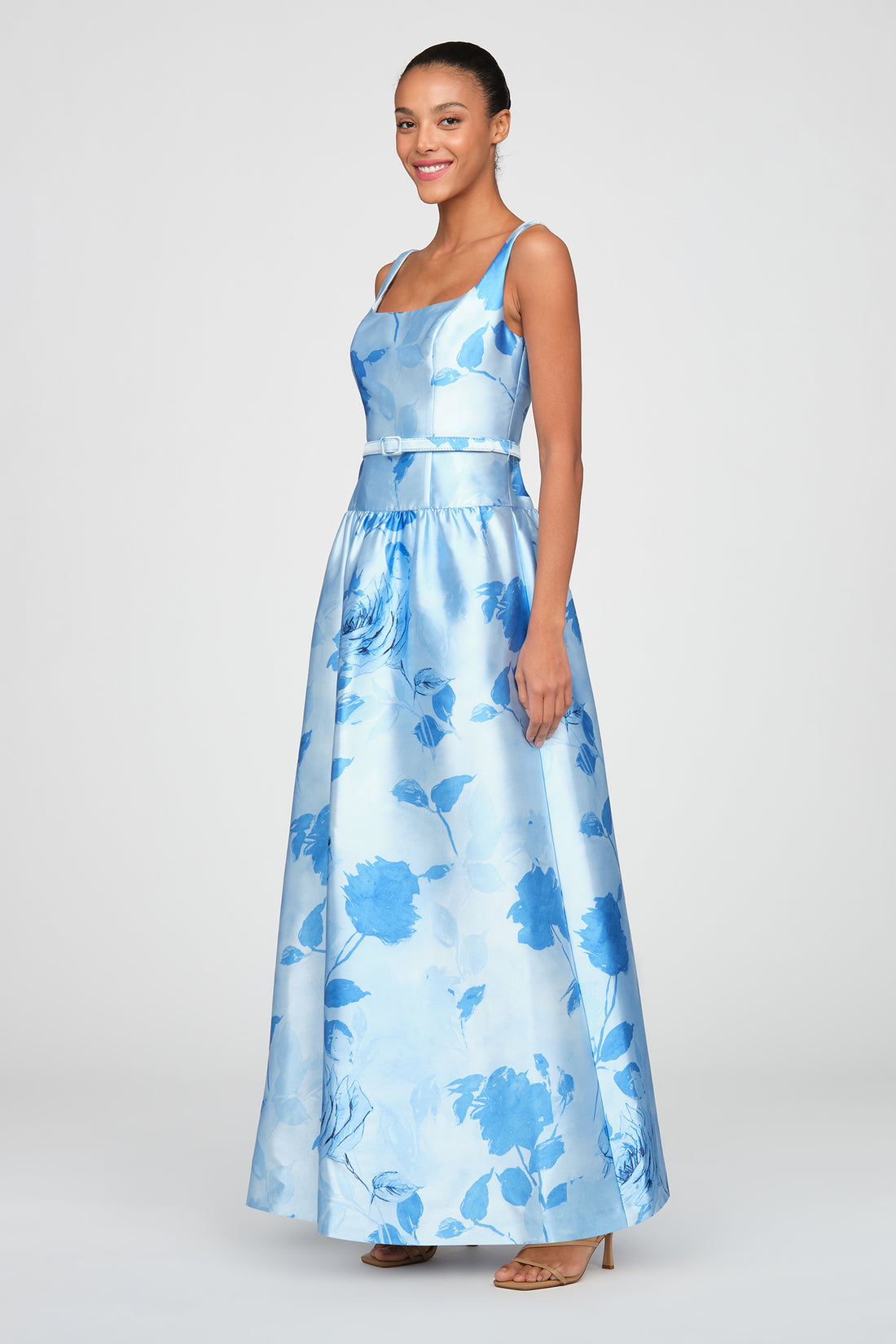 La Petite Robe de Chloe Robe Florale Aqua