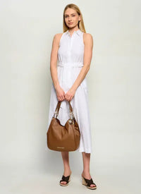 Marella Cotton poplin dress in White