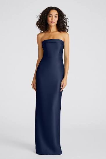 Robe colonne bustier Theia Gaia Bleu marine nautique