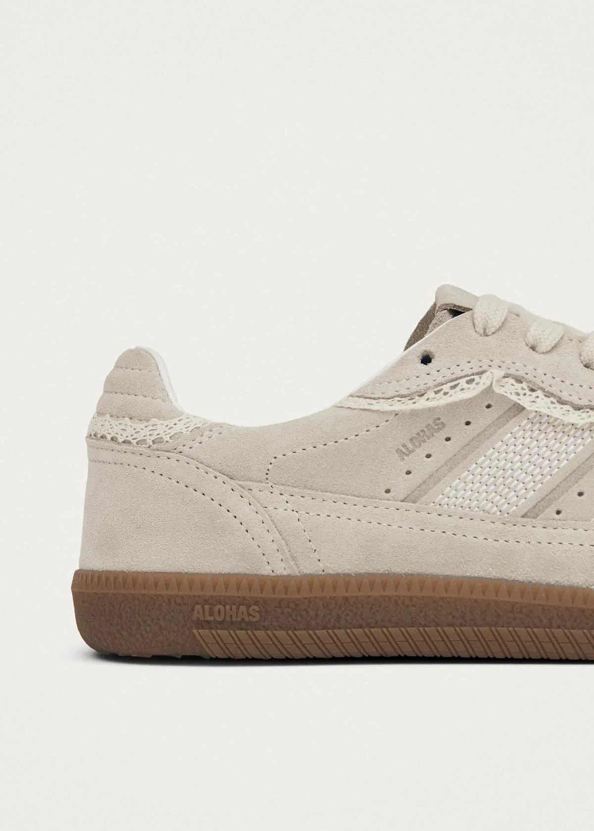 Alohas Tb.490 Crochet Leather Sneakers - Crochet Cream