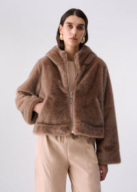 Liu Jo Sport Reversible Teddy Jacket - Light Glace/Beige