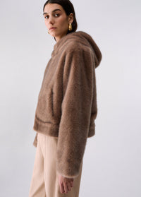 Liu Jo Sport Reversible Teddy Jacket - Light Glace/Beige