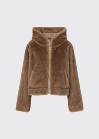 Liu Jo Sport Reversible Teddy Jacket - Light Glace/Beige
