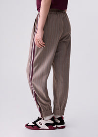 Liu Jo Sport Jogging Pants with Side Tape - Brown Rust/Beige
