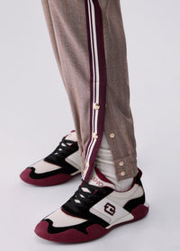 Liu Jo Sport Jogging Pants with Side Tape - Brown Rust/Beige