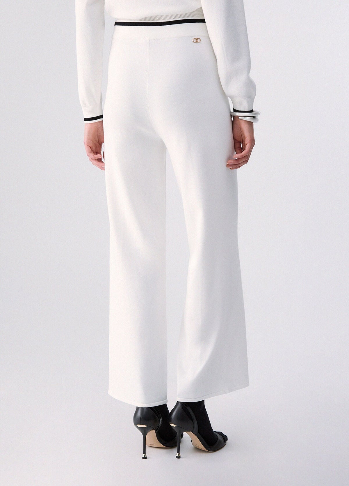 Liu Jo Sport Knit Trousers - White Wool