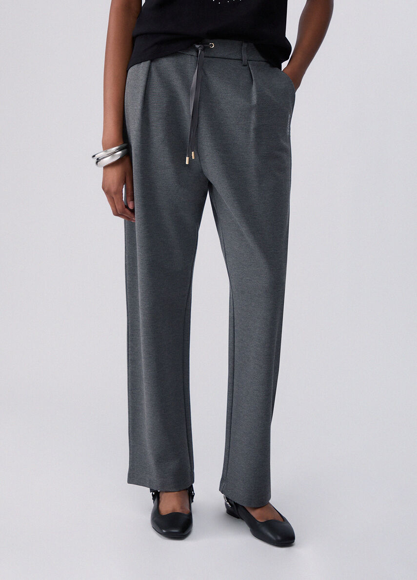 Liu Jo Sport Drawstring Trousers - Acciaio Mel