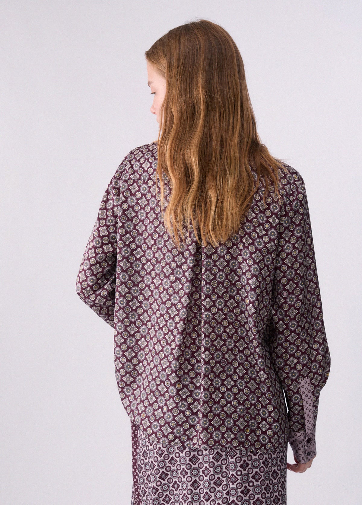 Liu Jo White Women's Printed Twill Shirt - Big erg Geom