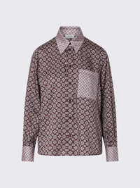 Liu Jo White Women's Printed Twill Shirt - Big erg Geom