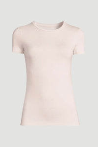 Majestic Filatures Soft Touch Short-Sleeve Crewneck - Petale