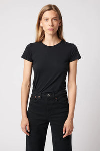 Majestic Soft Touch Short Sleeve Crew Neck T-Shirt Black