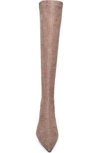 L'Agence Emilie Suede Kitten Heel Boot