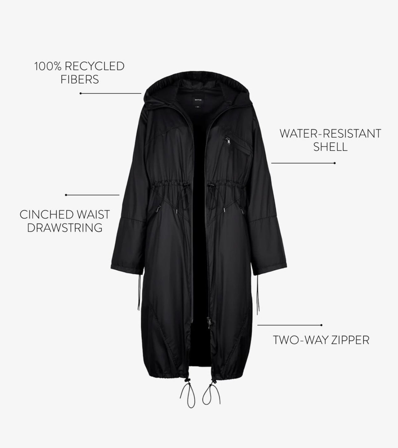 Smythe Drawstring Rain Shell