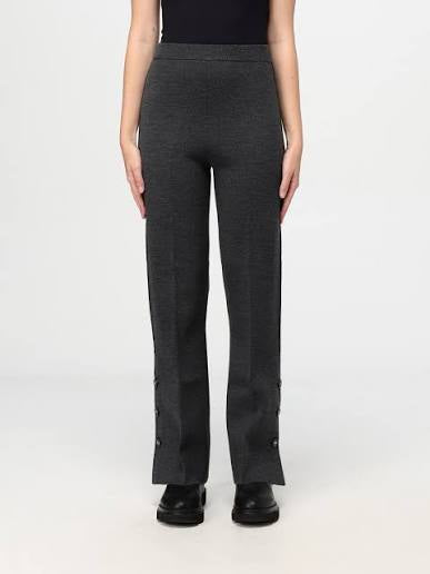 Pantalons droits en laine tricotés Twinset