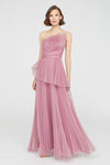 Theia Delphine Pleated Organza Gown