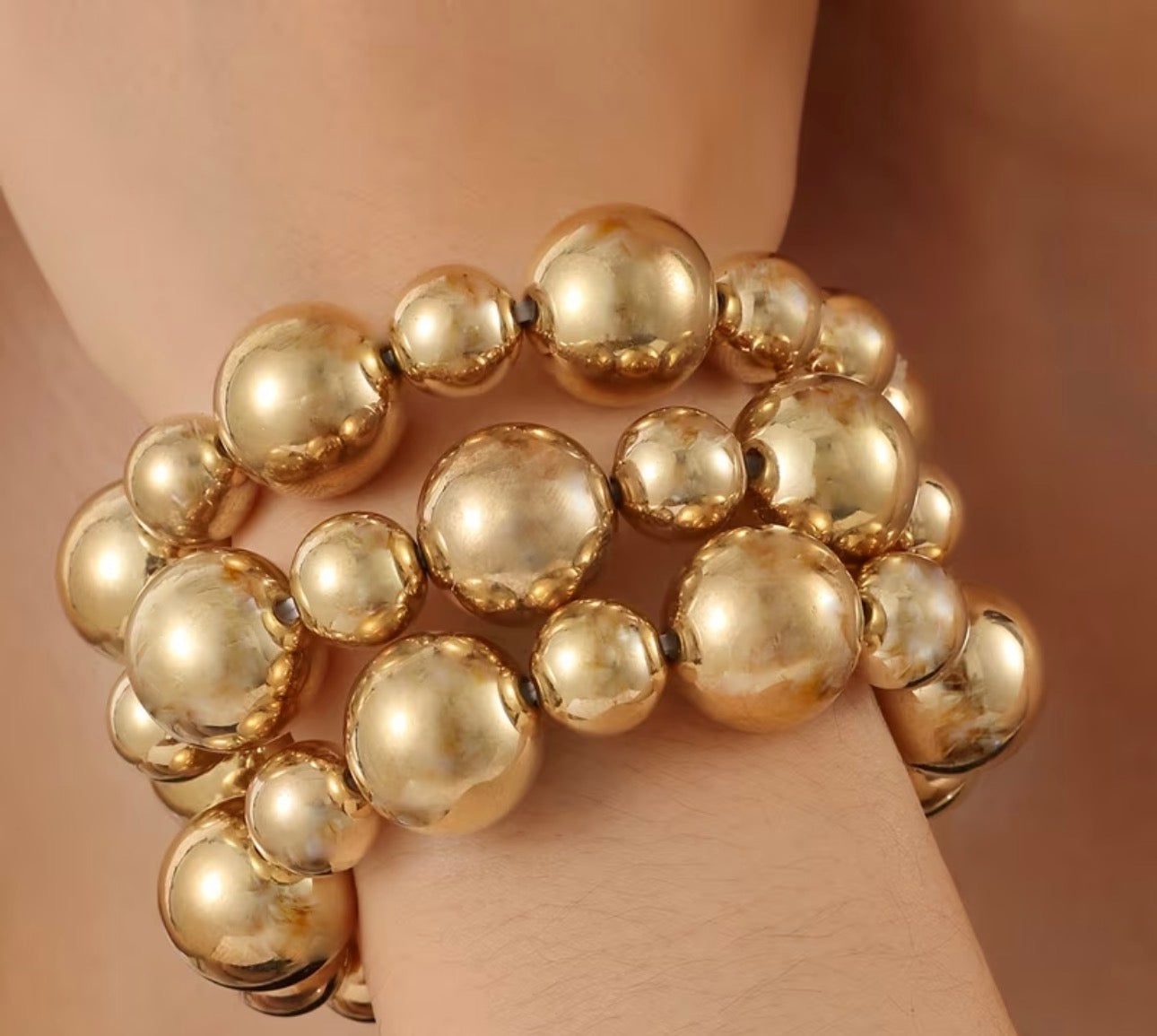 Bracelet à bulles épaisses