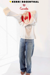 Kerri Rosenthal Pull Boyfriend Feuille d'Érable Blanc