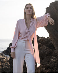 Blouse décontractée en mélange de soie Émanou Alexandra