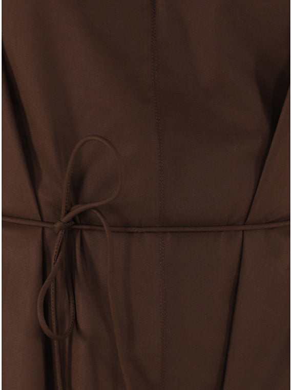 Robe col V Twinset liqueur de café