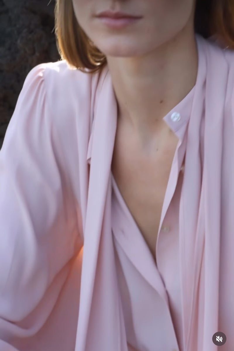 Blouse décontractée en mélange de soie Émanou Alexandra