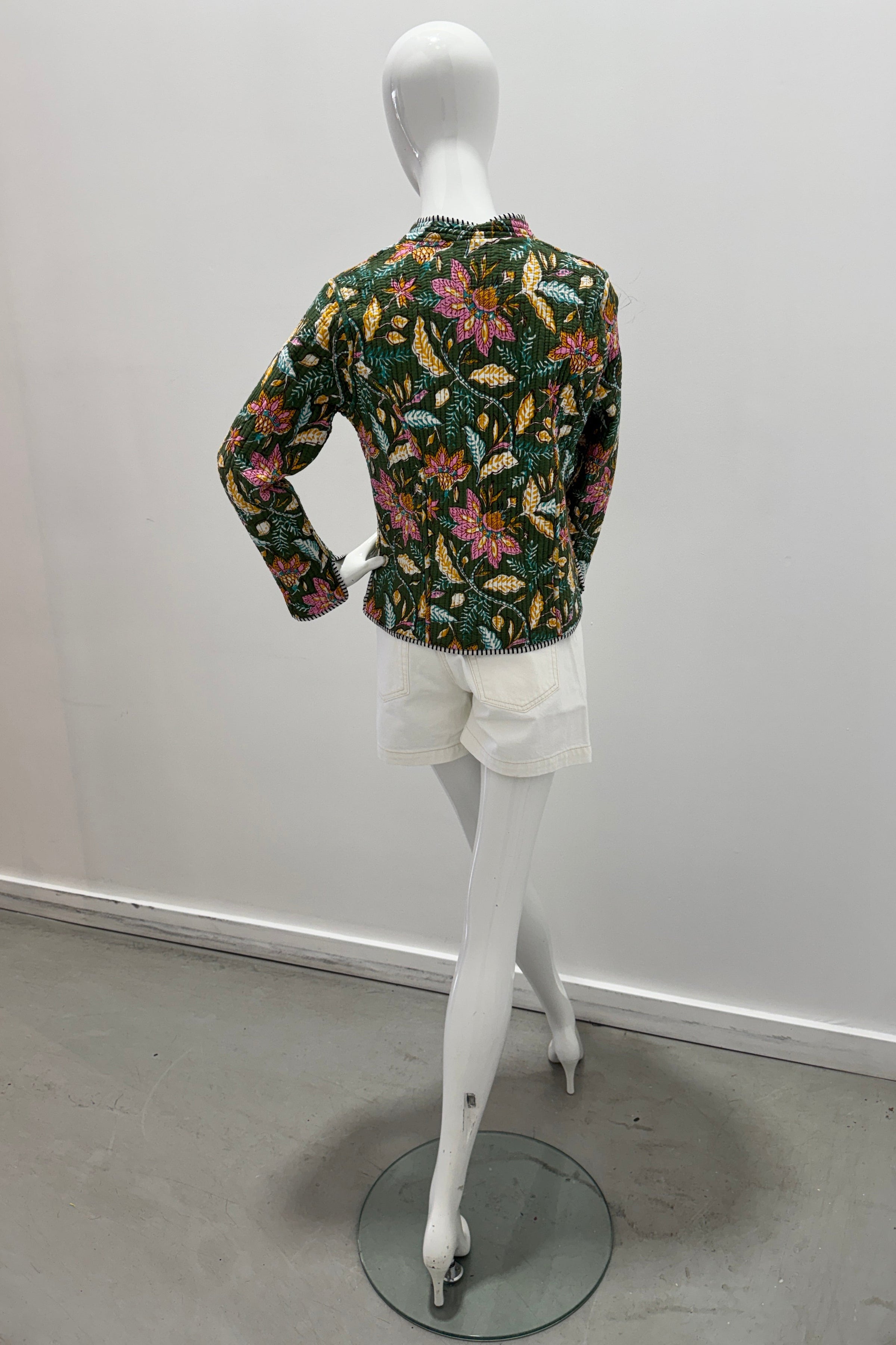 Veste matelassée réversible en coton
