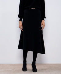 Twinset Midi Skirt With Oval T Chain