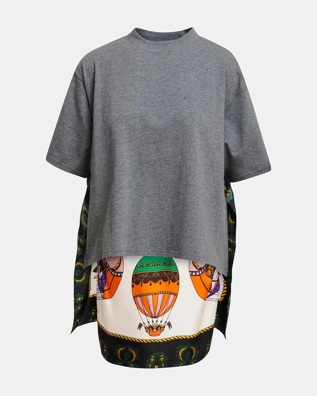 T-shirt avec foulard en soie Kassis Essentiel Noir
