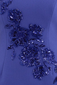 Robe midi Evolet à manches bouffantes Rebecca Vallance bleu ultra marine
