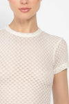 Frame Mesh Lace Baby Tee