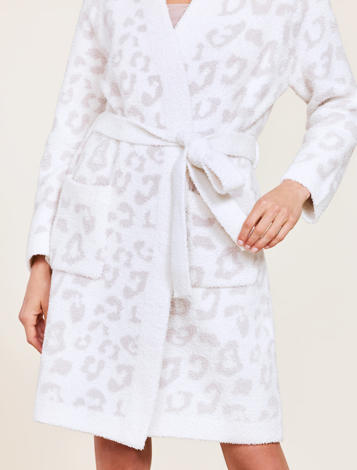 Barefoot Dreams Womens Womens Wild Robe Cream/Stone