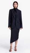 Smythe Oversized Layered Blazer With Detachable Vest