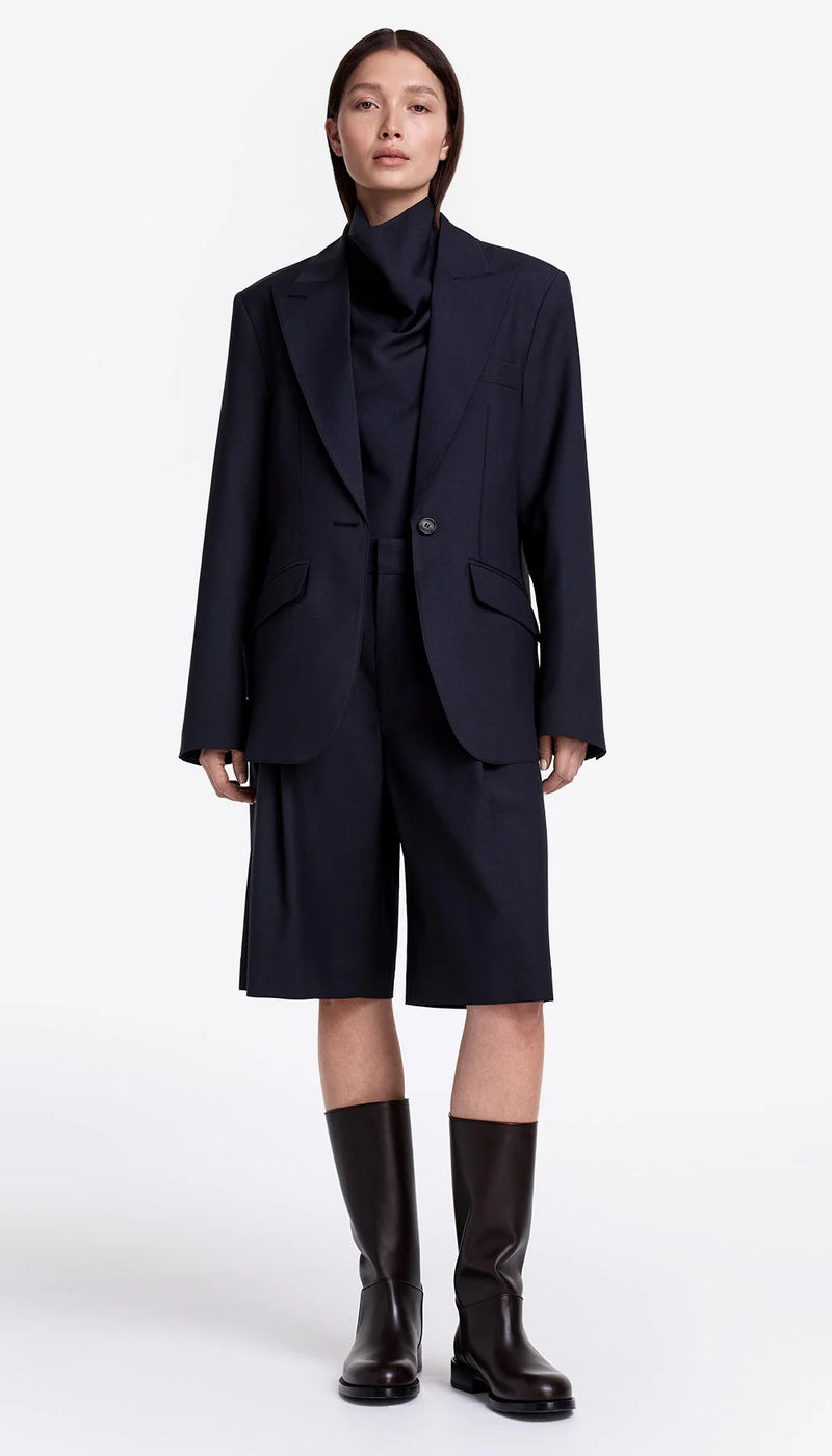 Smythe Oversized Layered Blazer With Detachable Vest