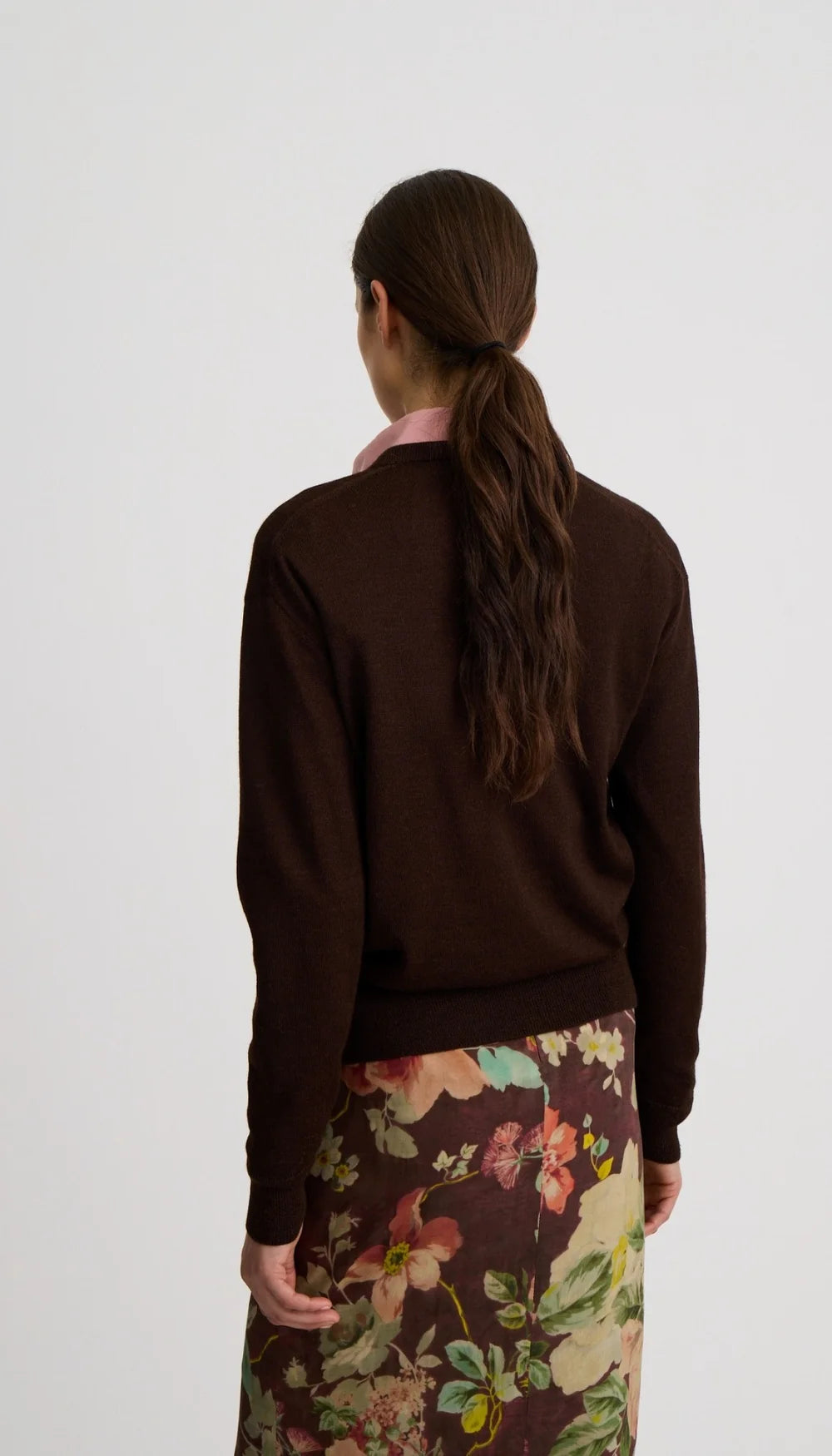 Smythe Boyfriend V-Neck Sweater Tobacco