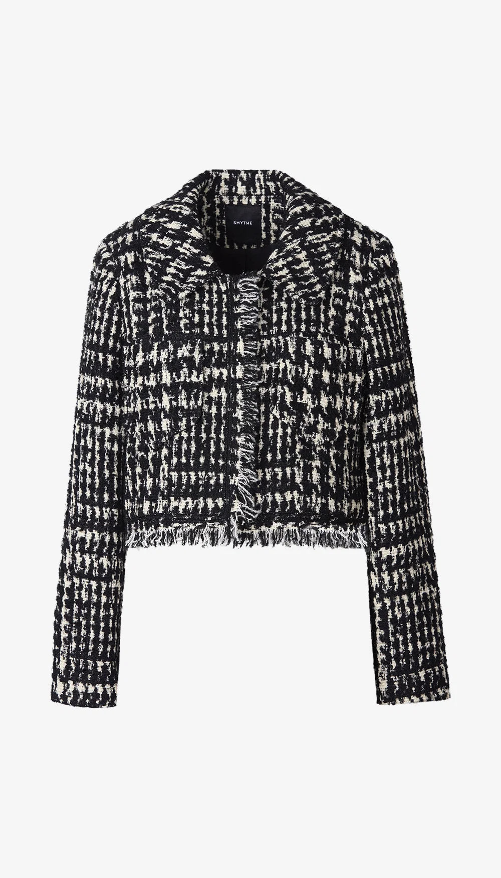 Smythe Long Sleeve Mini Jacket Black Houndstooth