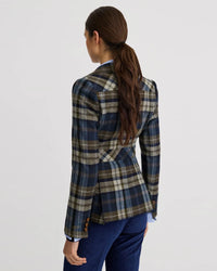 Smythe Two Button Patch Pocket Blazer Blue Multi