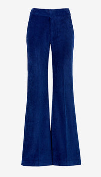 Smythe Wide Leg Trouser Blue