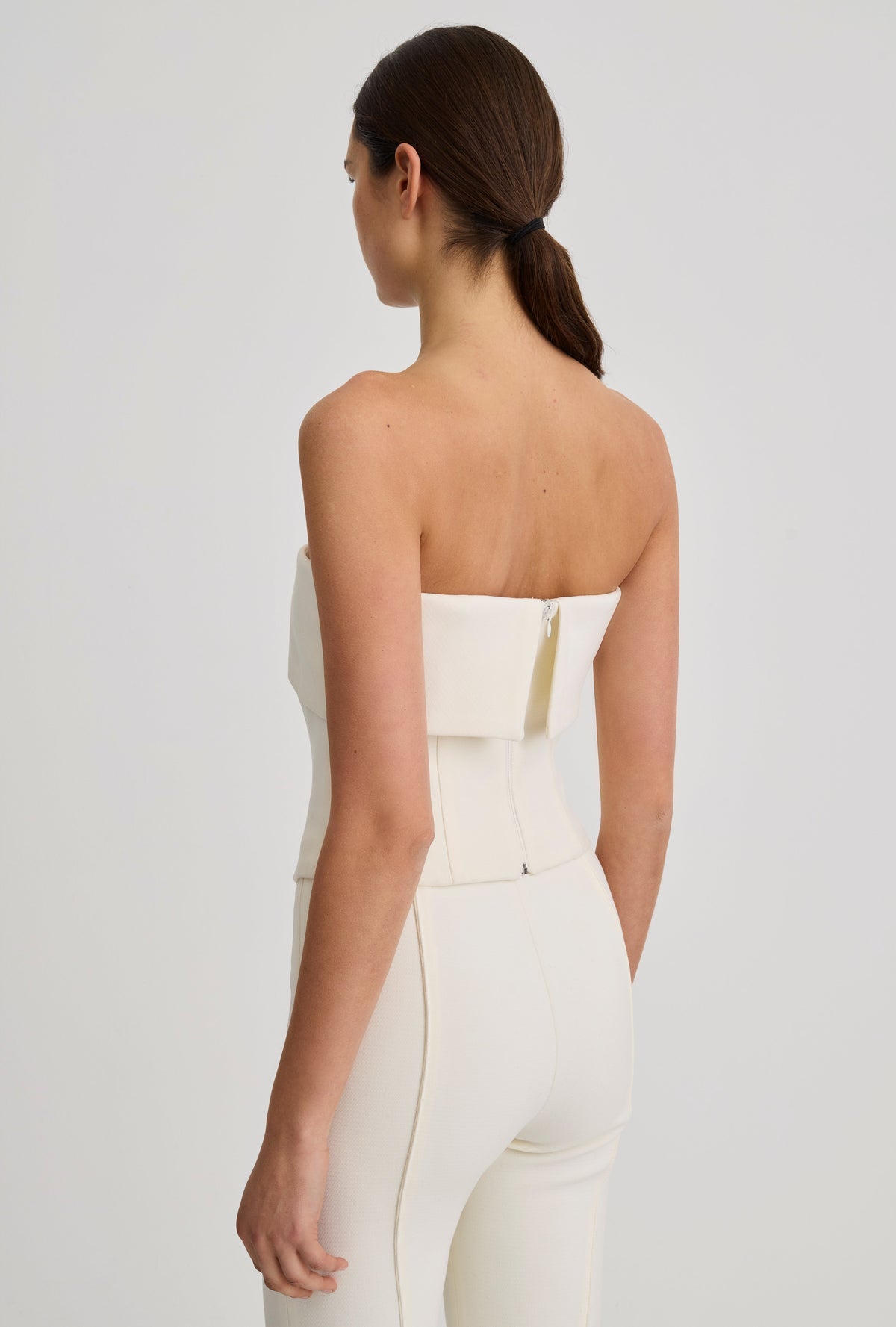 Smythe Overlay Bustier Winter White