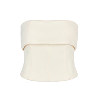 Smythe Overlay Bustier Winter White