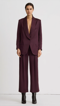 Smythe Shawl Collar Oversized Blazer Mocha