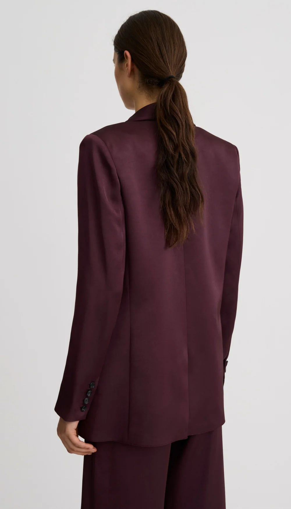 Smythe Shawl Collar Oversized Blazer Mocha