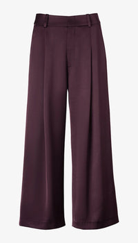 Smythe Cropped Pleated Trouser Mocha
