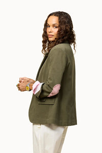 Kerri Rosenthal Workday Love Blazer - Army Green