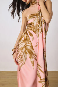 Maxi Robe Bustier Rococo Sand Rose